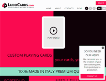 Tablet Screenshot of ludocards.com